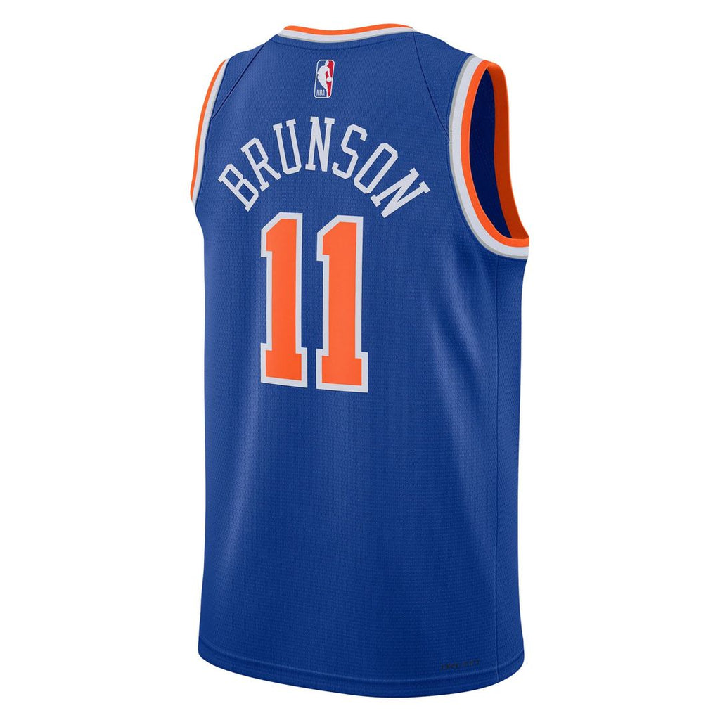 Jalen Brunson New York Knicks Nike Unisex Swingman Jersey - Icon Edition - Blue | NBA Fan Gear