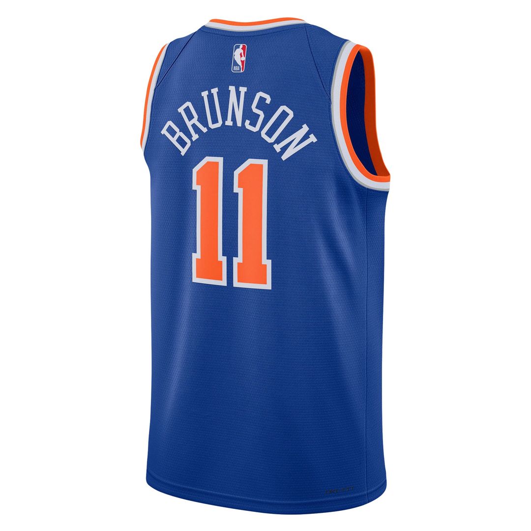 Jalen Brunson New York Knicks Nike Unisex Swingman Jersey - Icon Edition - Blue | NBA Fan Gear