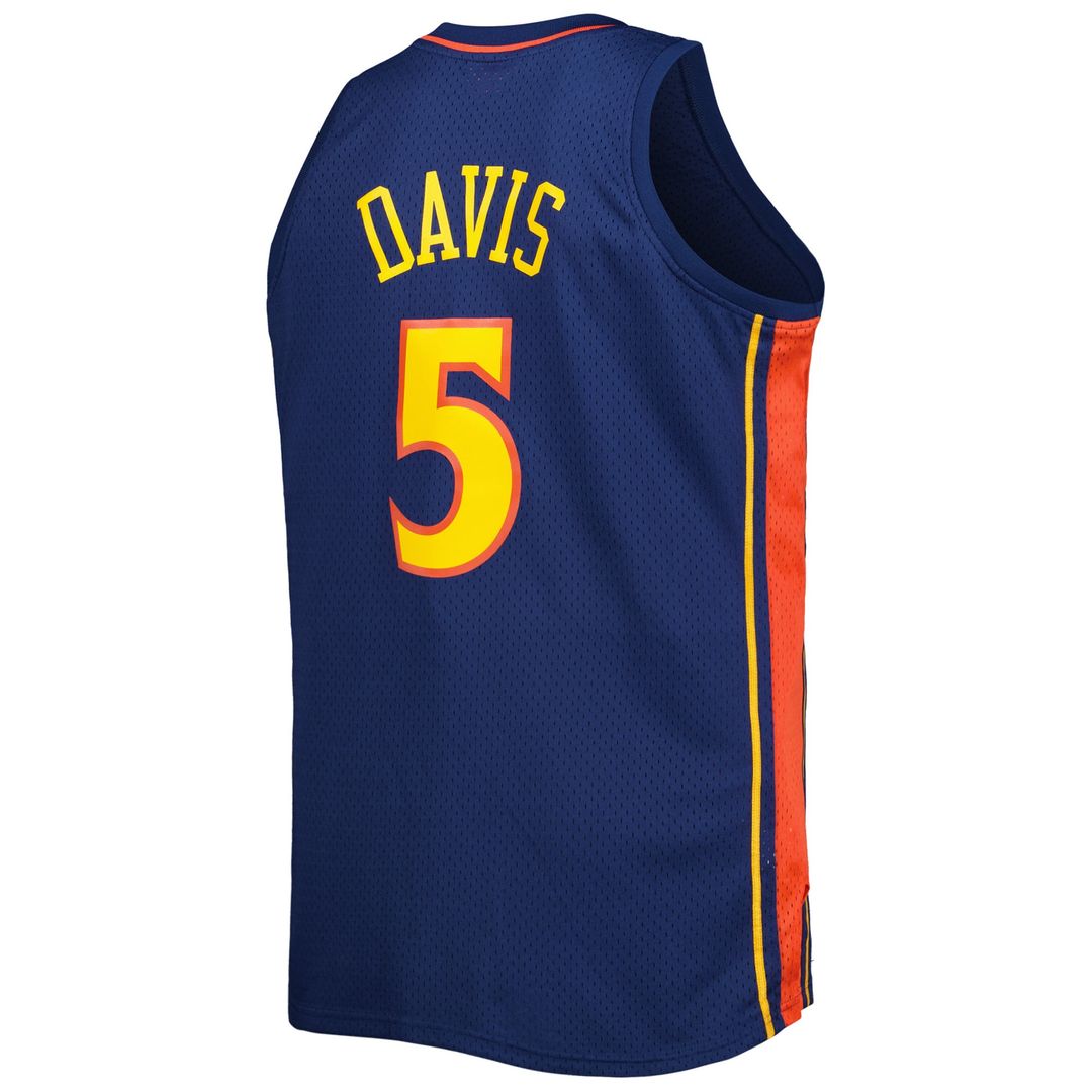 Baron Davis Golden State Warriors Mitchell & Ness Big & Tall Hardwood Classics 2006/ 07 Swingman Jersey - Navy | NBA Fan Gear
