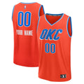 Oklahoma City Thunder Fanatics Youth Fast Break Custom Jersey - Statement Edition - Orange | NBA Fan Gear