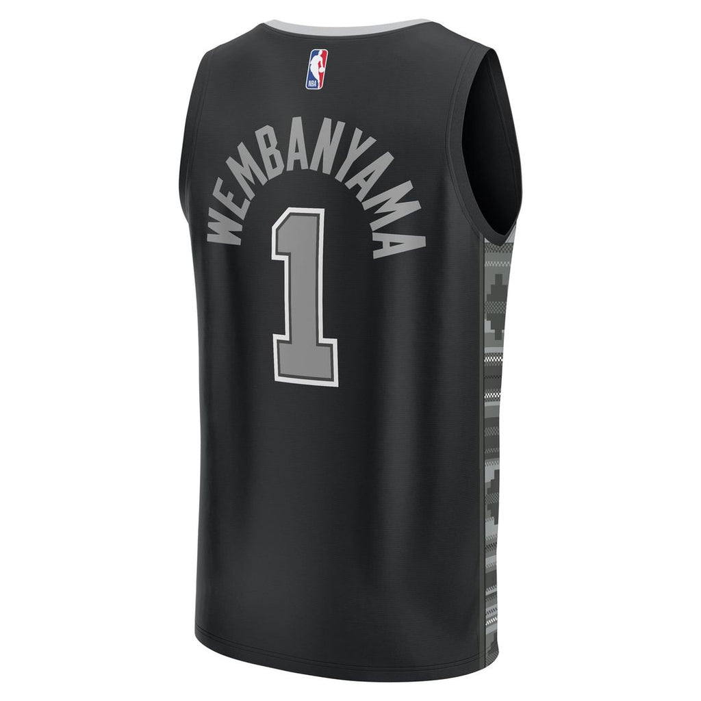 Victor Wembanyama San Antonio Spurs Fanatics Fast Break Replica Player Jersey - Statement Edition - Black | NBA Fan Gear