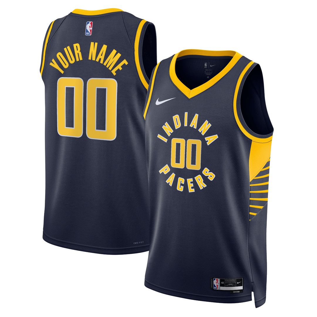 Indiana Pacers Nike Unisex 2022/ 23 Swingman Custom Jersey Navy - Icon Edition | NBA Fan Gear