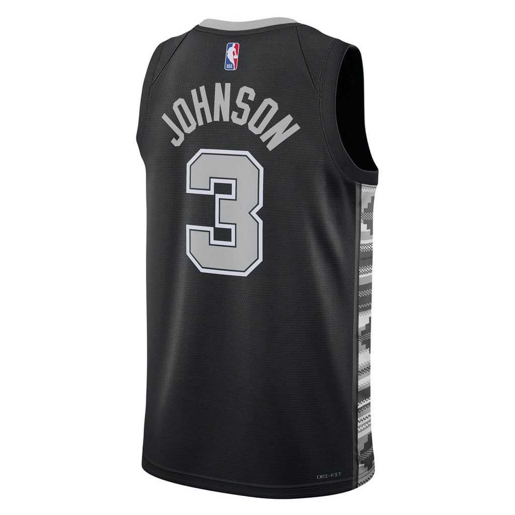 Keldon Johnson San Antonio Spurs Jordan Brand Unisex Swingman Jersey - Statement Edition - Black | NBA Fan Gear