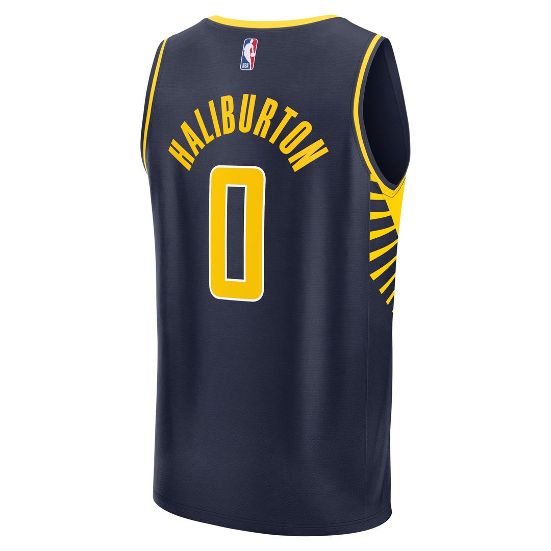 Tyrese Haliburton Indiana Pacers Fanatics Youth Fast Break Replica Player Jersey - Icon Edition - Navy | NBA Fan Gear