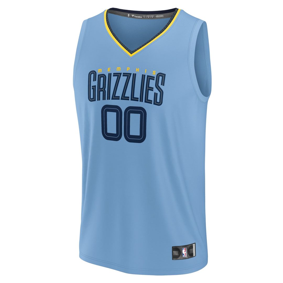 Memphis Grizzlies Fanatics Custom Fast Break Jersey - Statement Edition - Light Blue | NBA Fan Gear