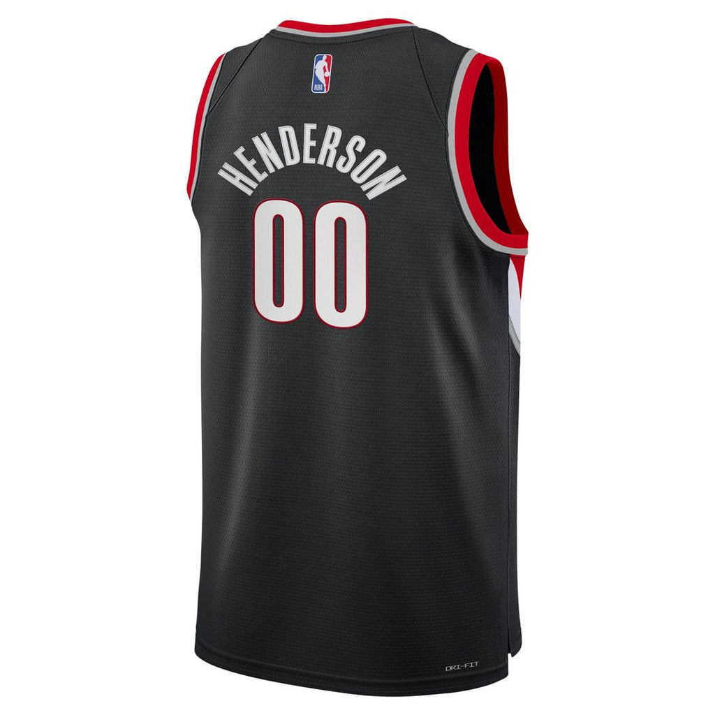 Scoot Henderson Portland Trail Blazers Nike Youth Swingman Jersey - Icon Edition - Black | NBA Fan Gear