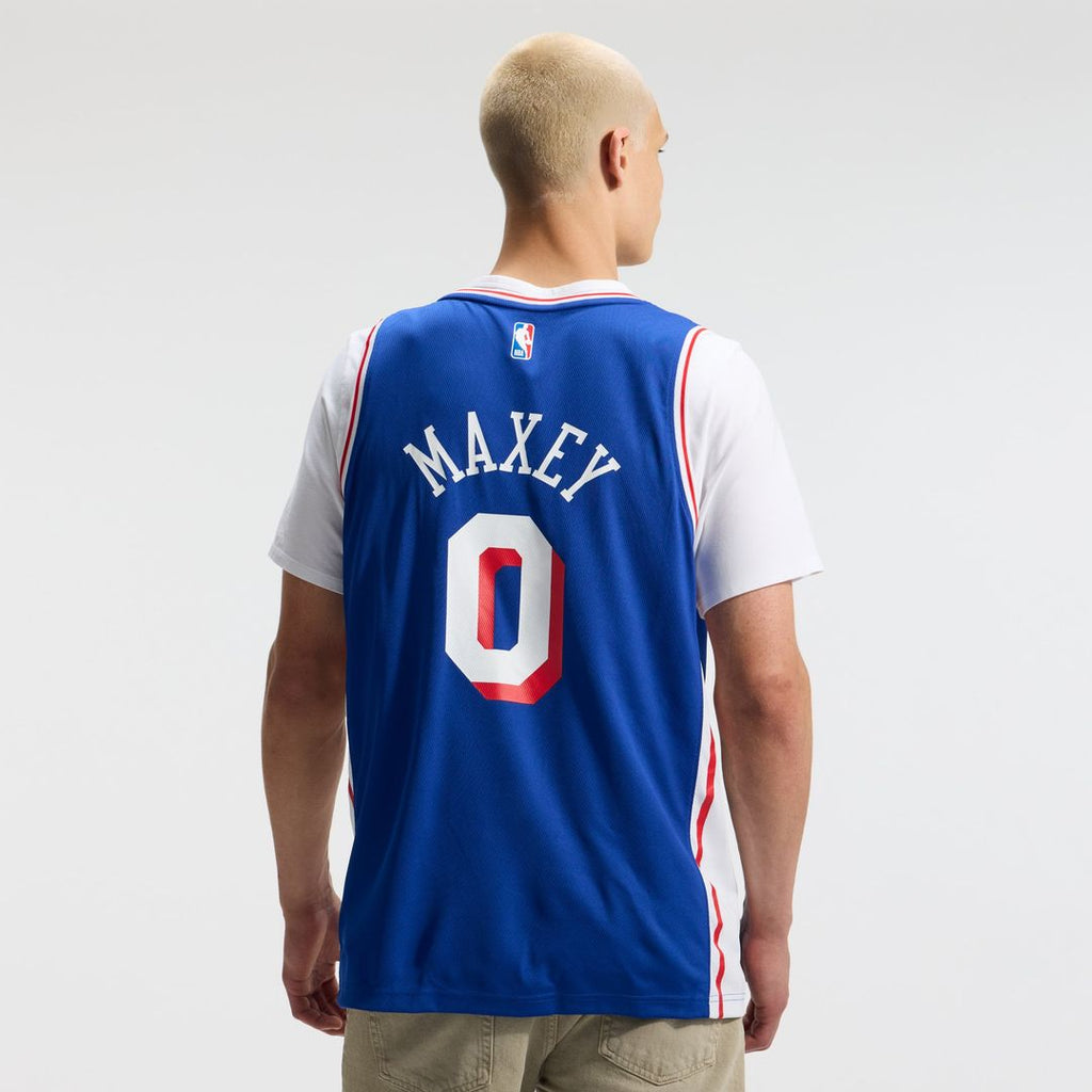 Tyrese Maxey Philadelphia 76ers Fanatics Fast Break Replica Player Jersey - Icon Edition - Royal | NBA Fan Gear
