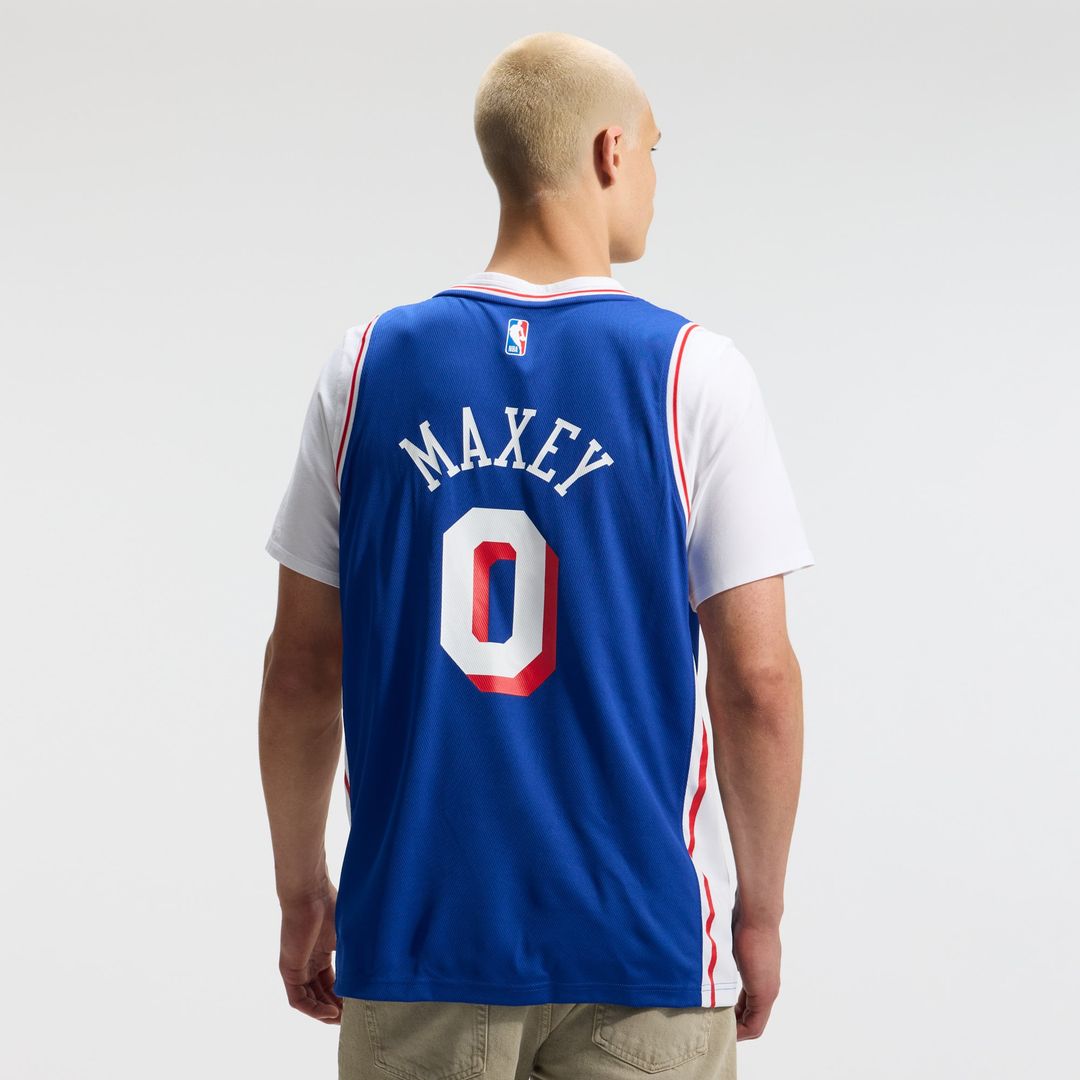 Tyrese Maxey Philadelphia 76ers Fanatics Fast Break Replica Player Jersey - Icon Edition - Royal | NBA Fan Gear