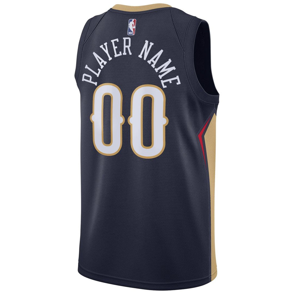 New Orleans Pelicans Nike Swingman Custom Jersey Navy - Icon Edition | NBA Fan Gear