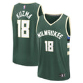 Kyle Kuzma Milwaukee Bucks Fanatics Fast Break Replica Player Jersey - Icon Edition - Hunter Green | NBA Fan Gear