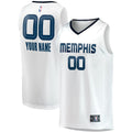 Memphis Grizzlies Fanatics Youth Fast Break Replica Custom Jersey - Association Edition - White | NBA Fan Gear