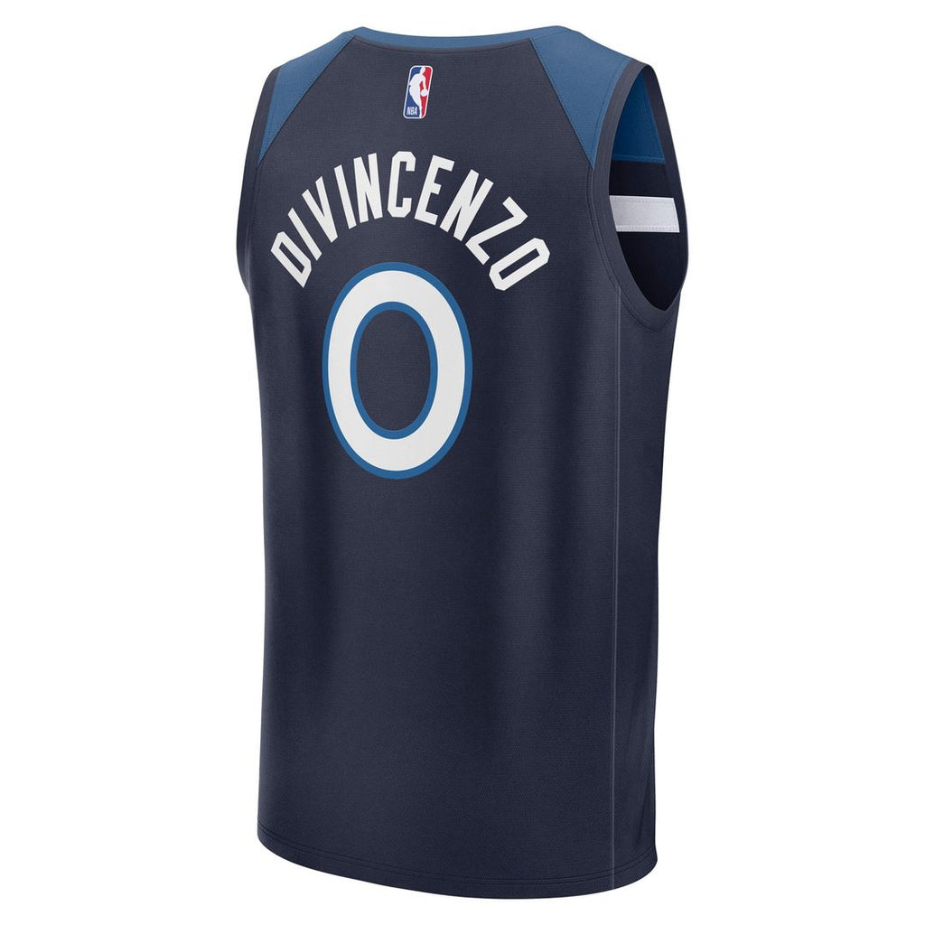 Donte DiVincenzo Minnesota Timberwolves Fanatics Fast Break Replica Player Jersey - Icon Edition - Navy | NBA Fan Gear