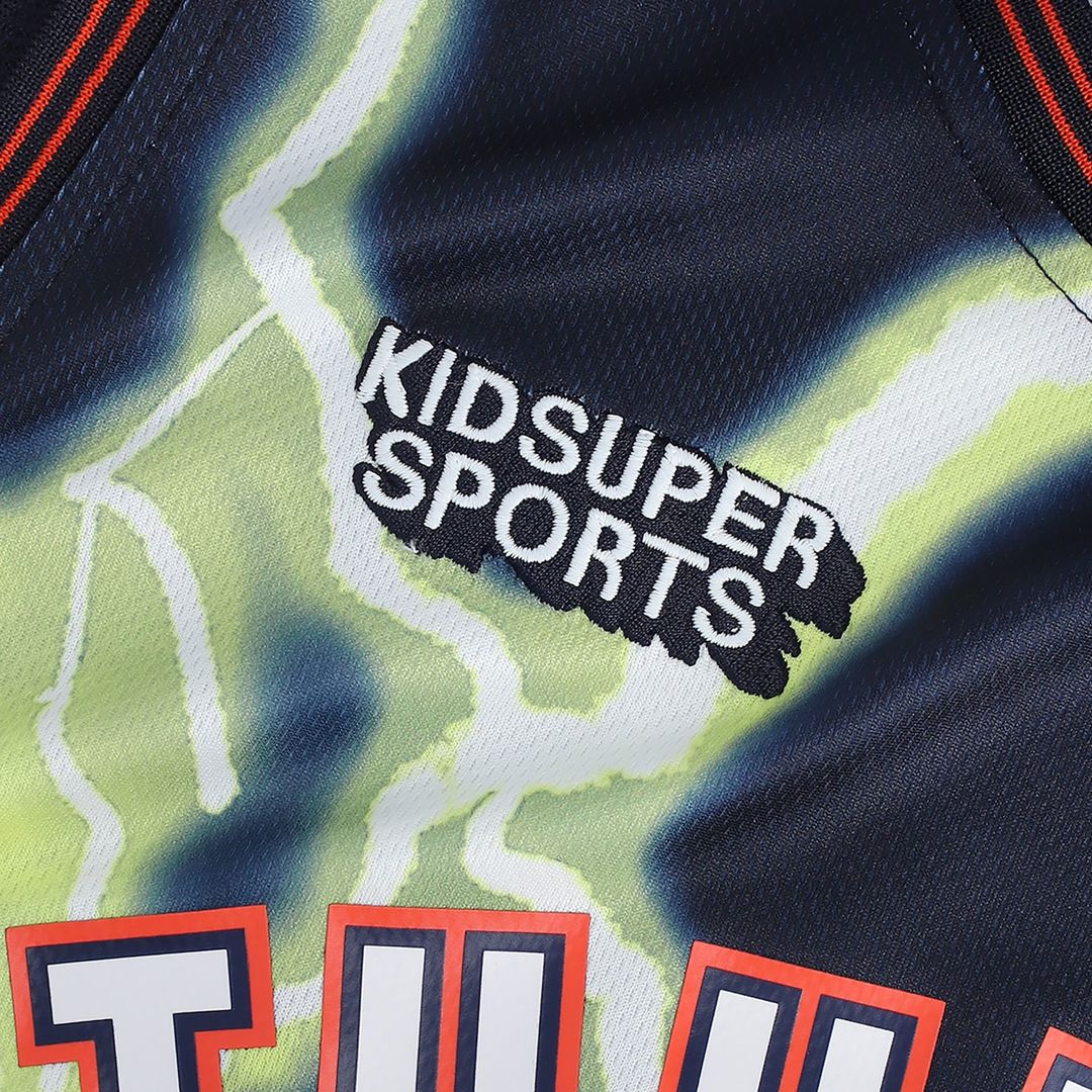 Oklahoma City Thunder NBA & KidSuper Studios by Fanatics Unisex Hometown Jersey - Black | NBA x KidSuper Fan Gear