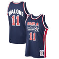 Karl Malone USA Basketball Mitchell & Ness 1992 Dream Team Authentic Jersey - Navy | NBA Fan Gear