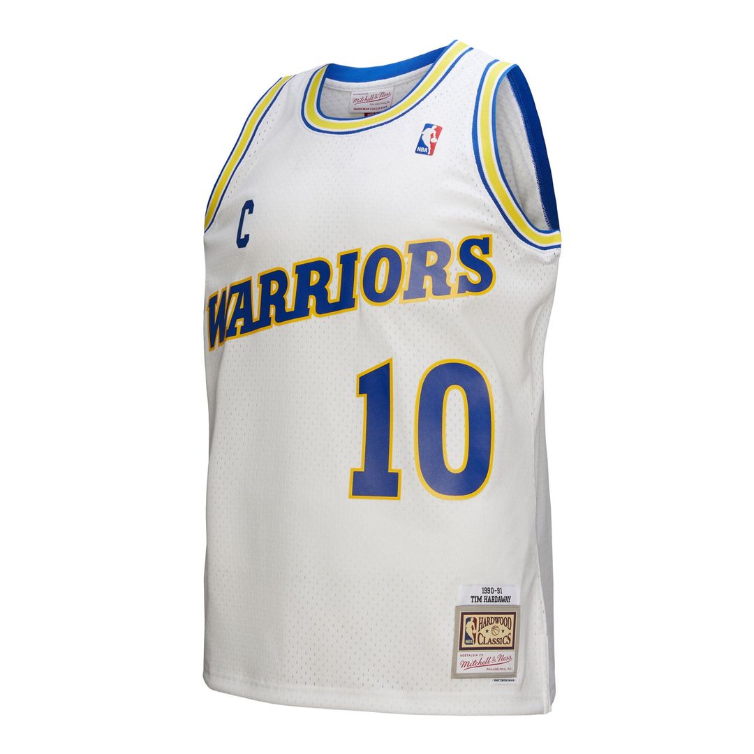 Tim Hardaway Golden State Warriors Mitchell & Ness Hardwood Classics 1990/ 91 Swingman Jersey - White | NBA Fan Gear