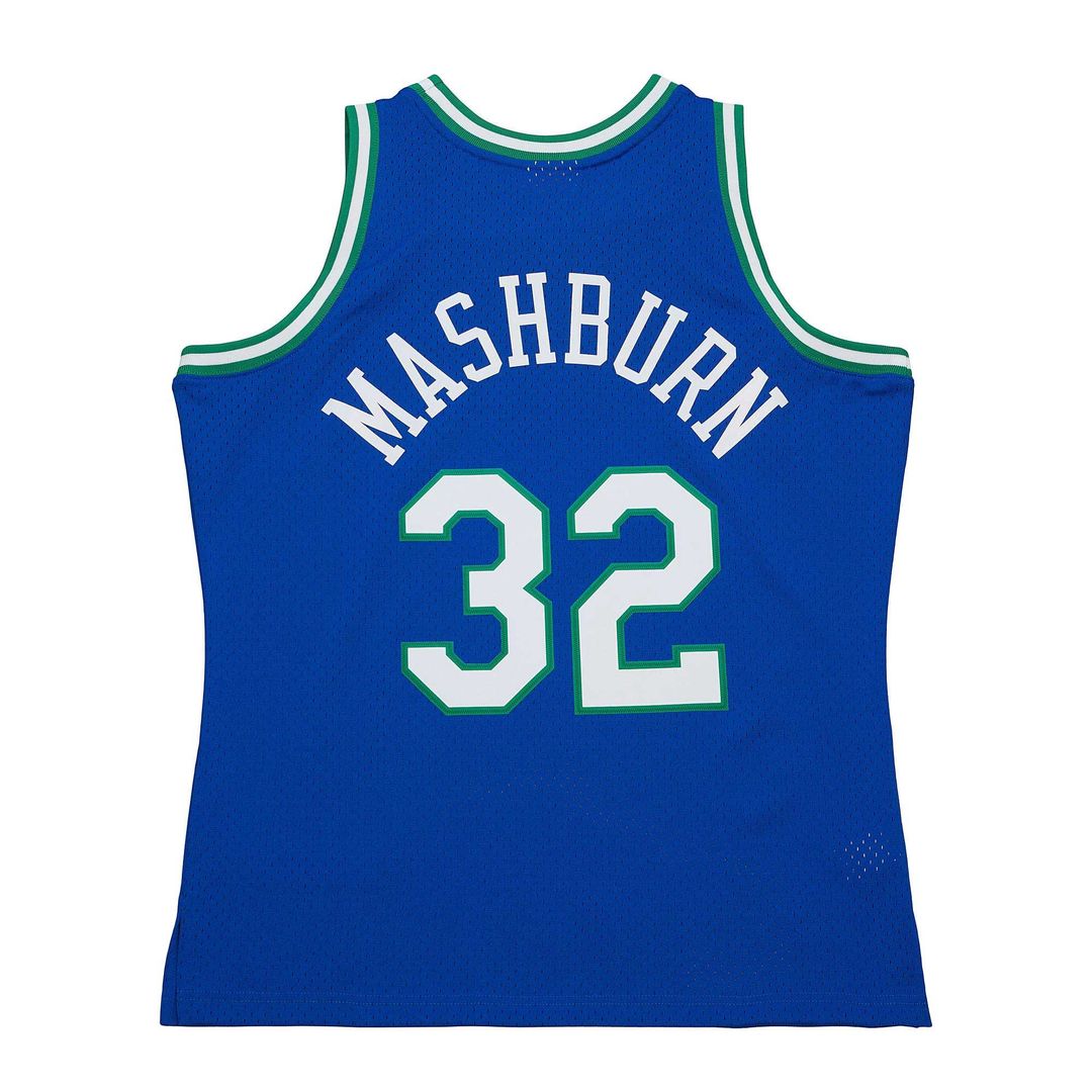 Jamal Mashburn Dallas Mavericks Mitchell & Ness 1993/ 94 Hardwood Classics Swingman Jersey - Blue | NBA Fan Gear
