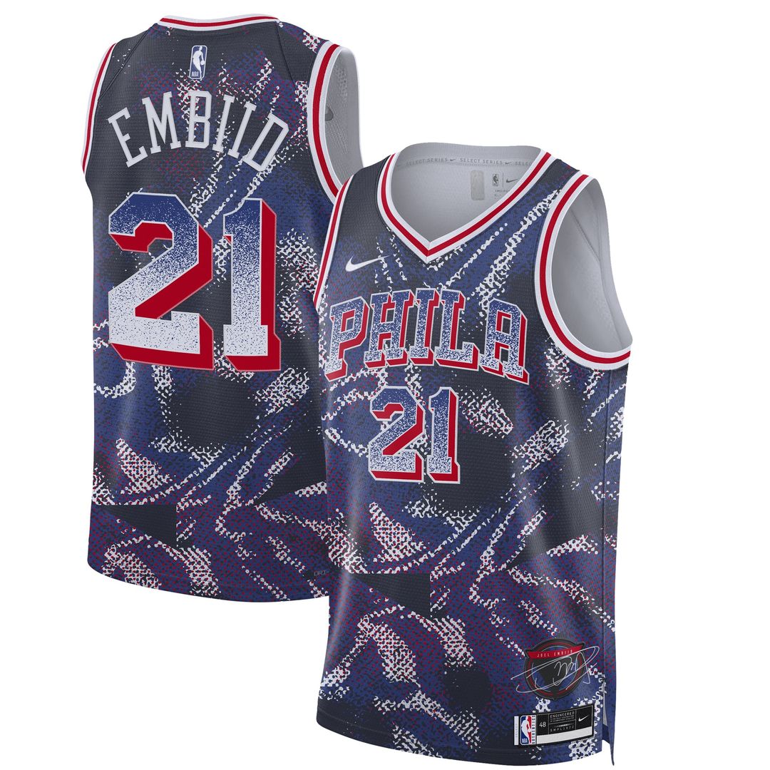 Joel Embiid Philadelphia 76ers Nike Unisex 2025 Select Series Swingman Player Jersey - Navy | NBA Fan Gear