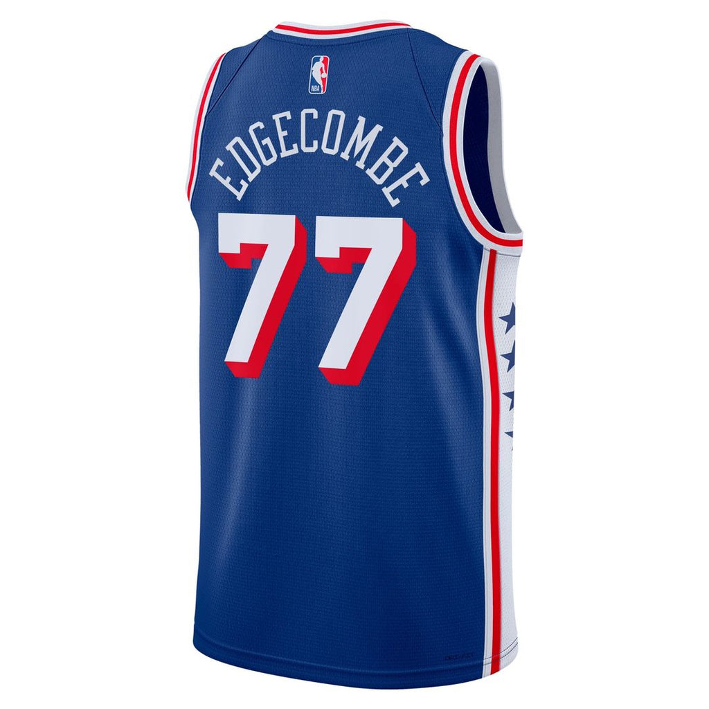 V. J. Edgecombe Philadelphia 76ers Nike Unisex 2025 NBA Draft First Round Pick Swingman Jersey - Icon Edition - Royal | Fan Gear