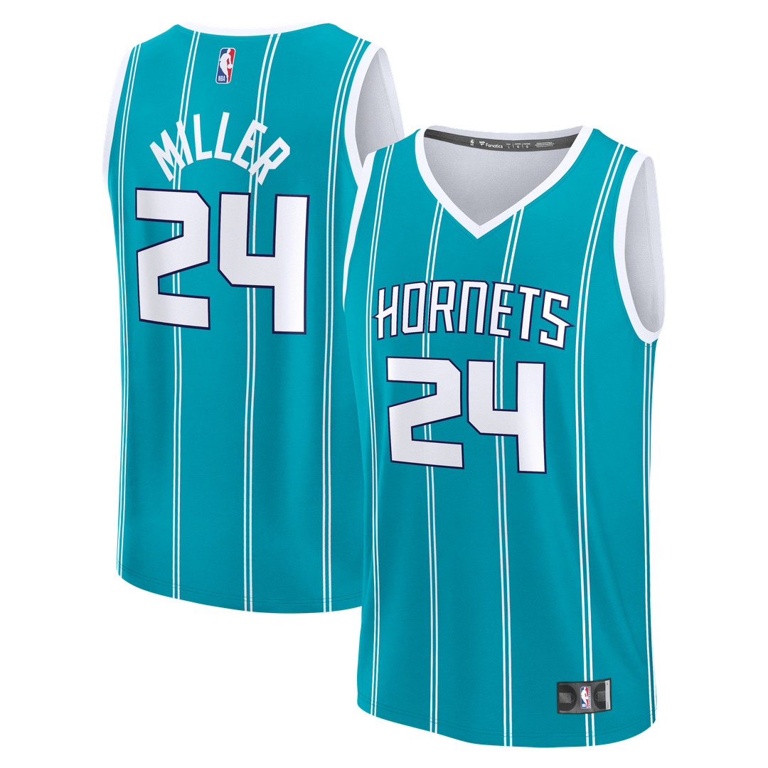 Brandon Miller Charlotte Hornets Fanatics Youth Fast Break Replica Jersey - Teal - Icon Edition | NBA Fan Gear