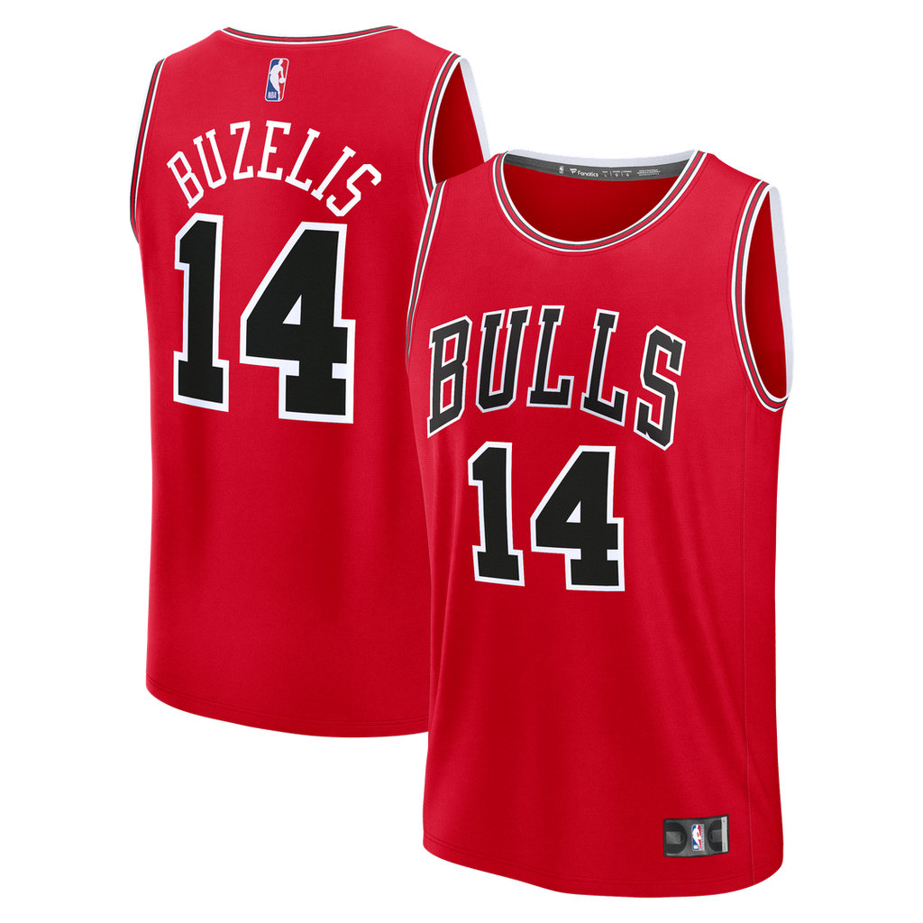 Matas Buzelis Chicago Bulls Fanatics Fast Break Replica Player Jersey - Icon Edition - Red | NBA Fan Gear
