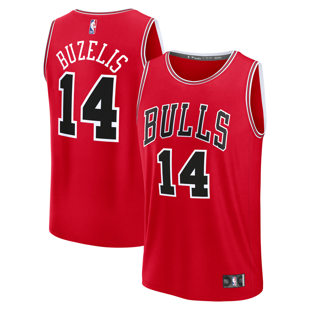 Matas Buzelis Chicago Bulls Fanatics Fast Break Replica Player Jersey - Icon Edition - Red | NBA Fan Gear