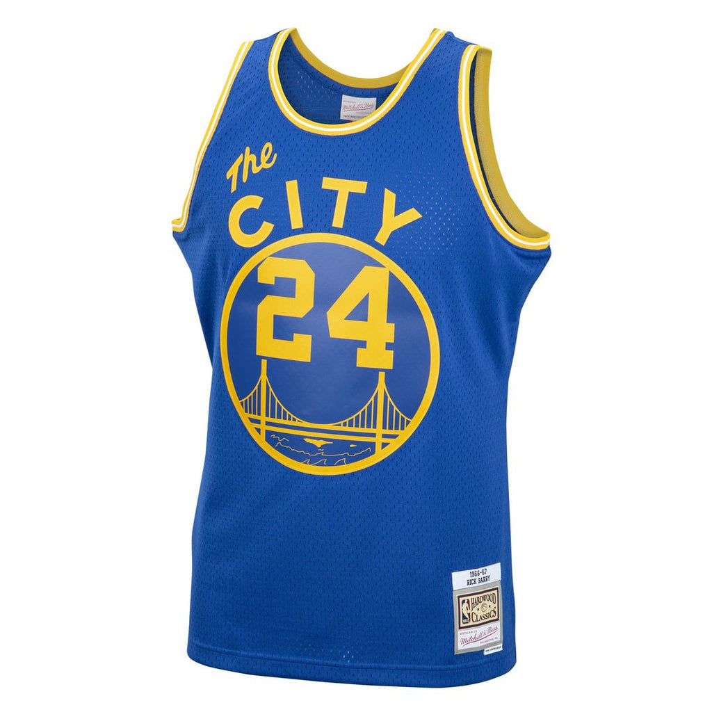 Rick Barry Golden State Warriors Mitchell & Ness 1966/ 67 Hardwood Classics Swingman Jersey - Royal | NBA Fan Gear