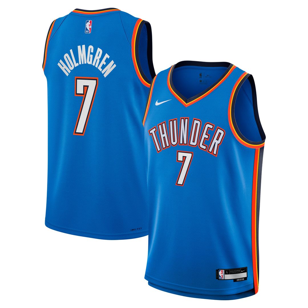 Chet Holmgren Oklahoma City Thunder Nike Youth Swingman Jersey - Icon Edition - Blue | NBA Fan Gear