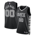 San Antonio Spurs Jordan Brand Unisex 2022/ 23 Swingman Custom Jersey - Statement Edition - Black | NBA Fan Gear