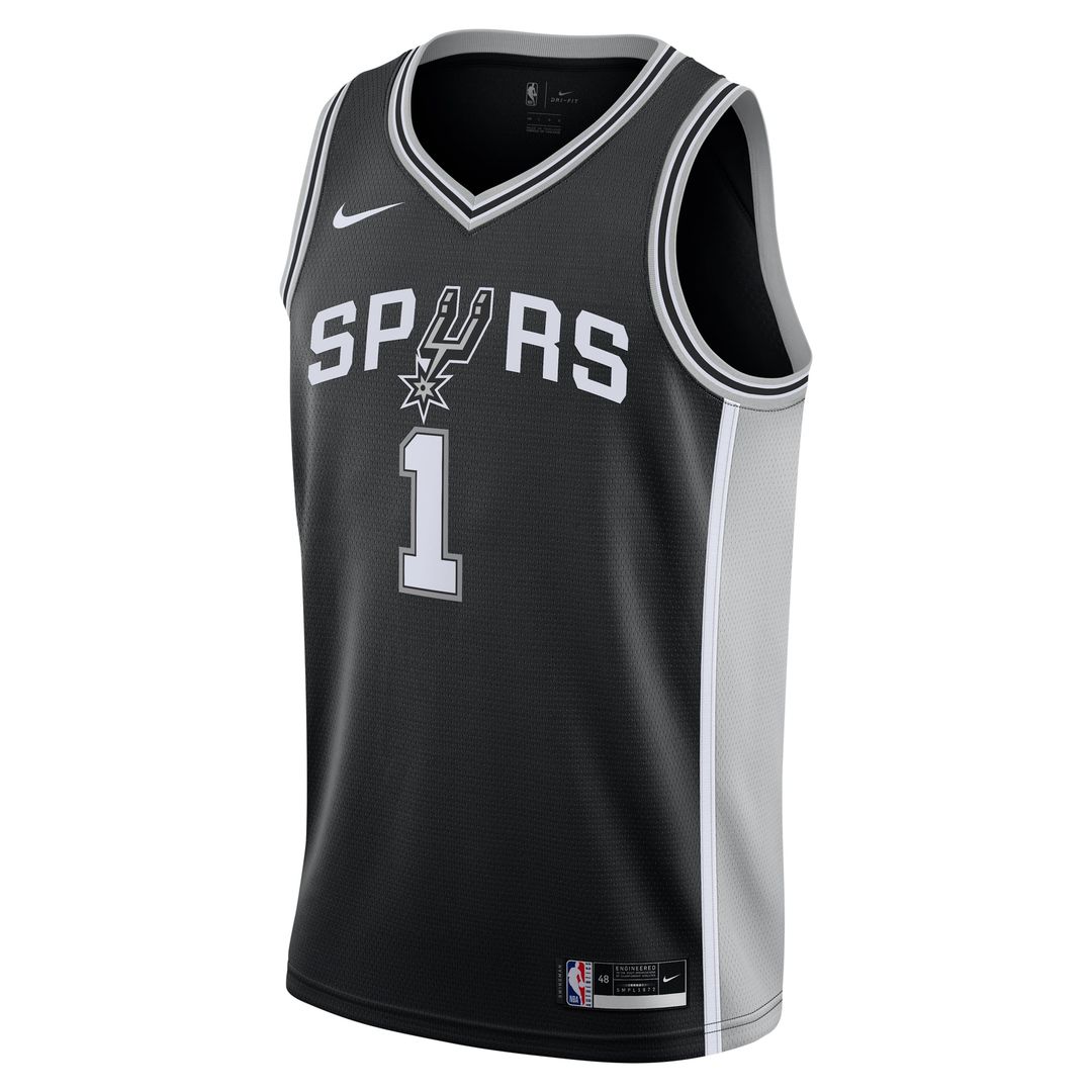 Victor Wembanyama San Antonio Spurs Nike Youth Swingman Jersey - Icon Edition - Black | NBA Fan Gear