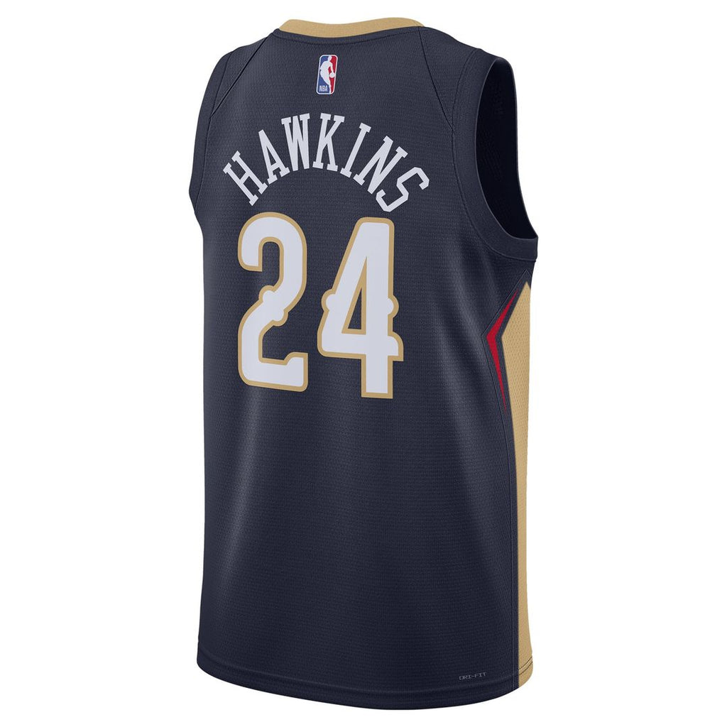 Jordan Hawkins New Orleans Pelicans Nike Unisex Swingman Jersey - Icon Edition - Navy | NBA Fan Gear