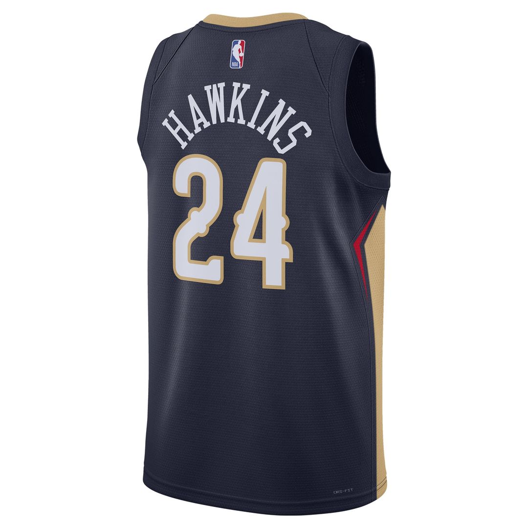 Jordan Hawkins New Orleans Pelicans Nike Unisex Swingman Jersey - Icon Edition - Navy | NBA Fan Gear