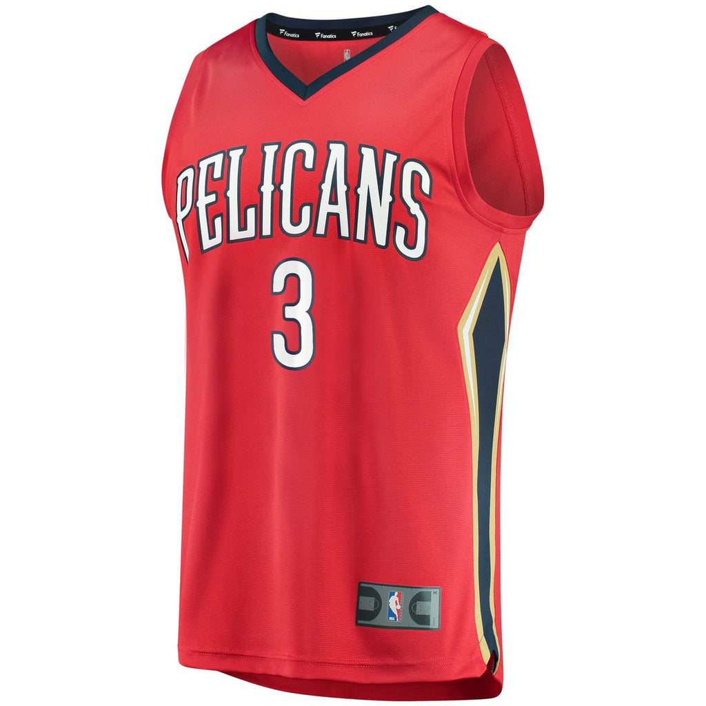 C.J. McCollum New Orleans Pelicans Fanatics Youth Fast Break Replica Player Jersey Red - Statement Edition | NBA Fan Gear