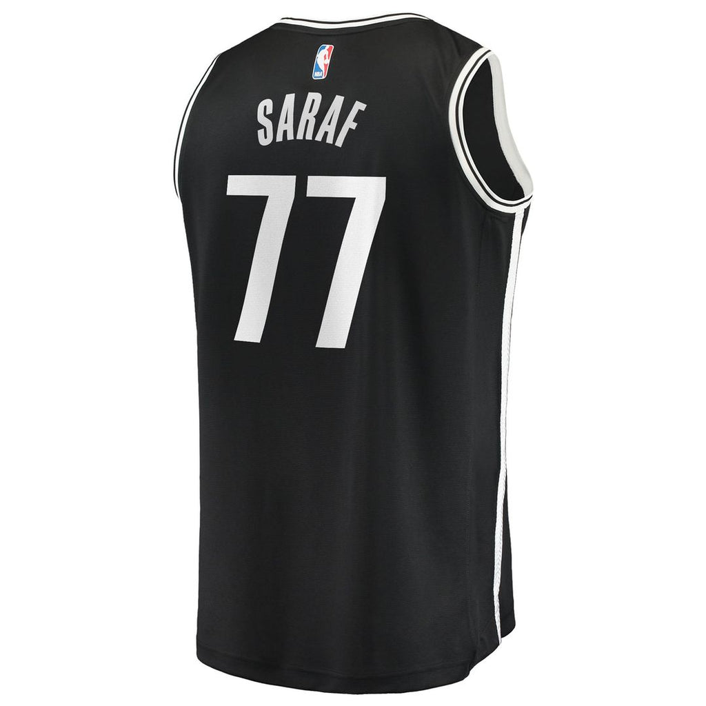 Ben Saraf Brooklyn Nets Fanatics Fast Break Replica Jersey - Black - Icon Edition | NBA Fan Gear