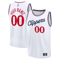 LA Clippers Fanatics Youth Fast Break Custom Replica Jersey - White - Association Edition | NBA Fan Gear