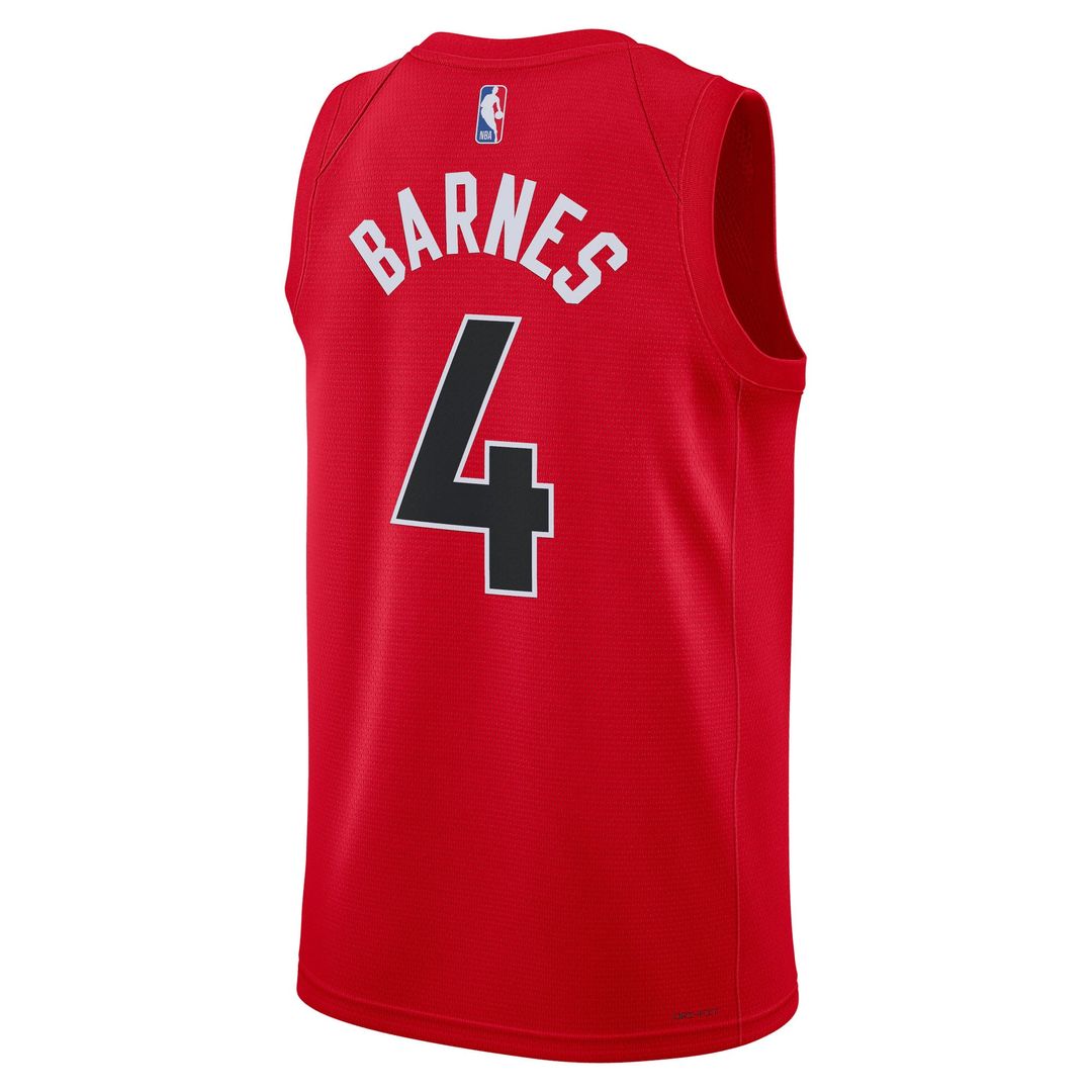 Scottie Barnes Toronto Raptors Nike Unisex Swingman Jersey - Icon Edition - Red | NBA Fan Gear