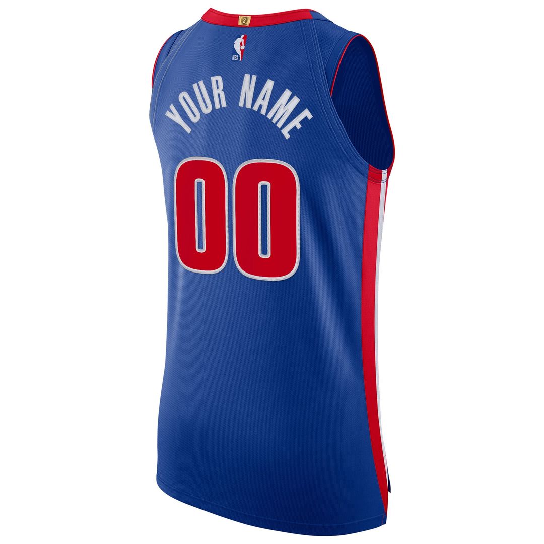 Detroit Pistons Nike Authentic Custom Jersey Blue - Icon Edition | NBA Fan Gear