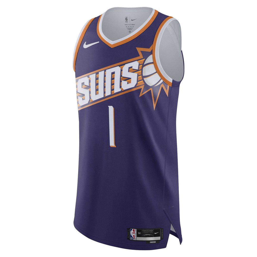 Devin Booker Phoenix Suns Nike Authentic Jersey - Icon Edition - Purple | NBA Fan Gear