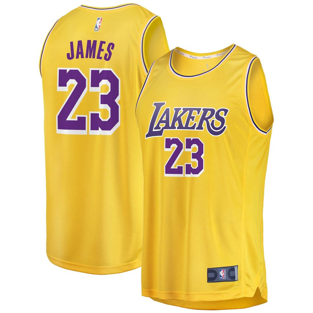 LeBron James Los Angeles Lakers Fanatics Big & Tall Fast Break Player Jersey - Gold - Icon Edition | NBA Fan Gear