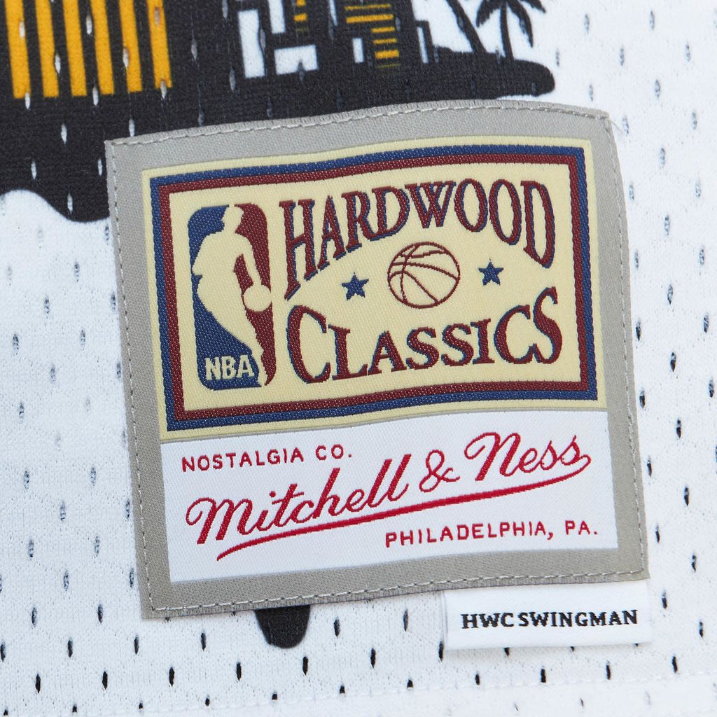 Miami Heat Mitchell & Ness x Tats Cru Hardwood Classics Fashion Jersey - White | NBA Fan Gear