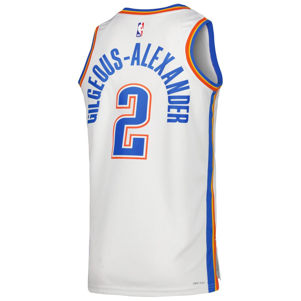 Shai Gilgeous-Alexander Oklahoma City Thunder Nike Unisex Swingman Jersey - Association Edition - White | NBA Fan Gear