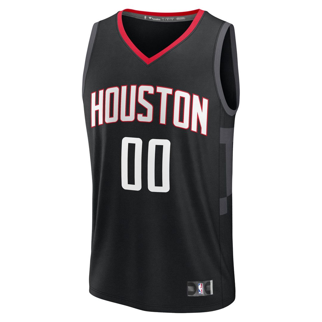 Houston Rockets Fanatics Youth Fast Break Custom Jersey - Statement Edition - Black | NBA Fan Gear