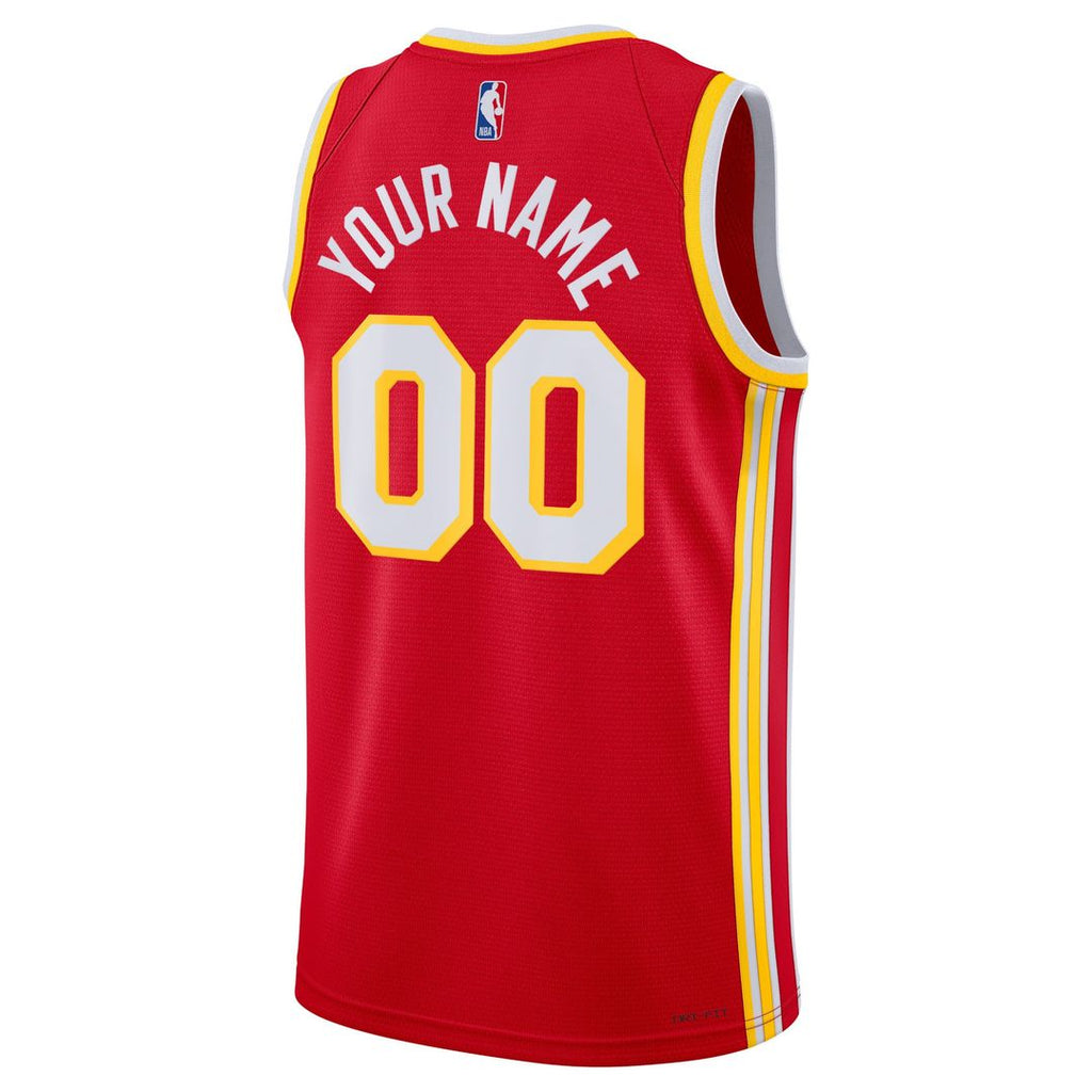 Atlanta Hawks Nike Unisex Swingman Custom Jersey Red - Icon Edition | NBA Fan Gear