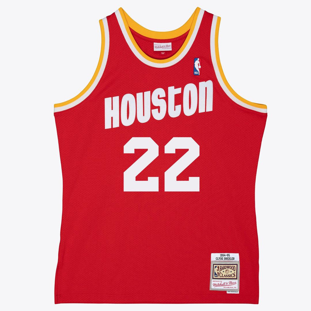 Clyde Drexler Houston Rockets Mitchell & Ness 1994/ 95 Swingman Jersey - Red | NBA Fan Gear