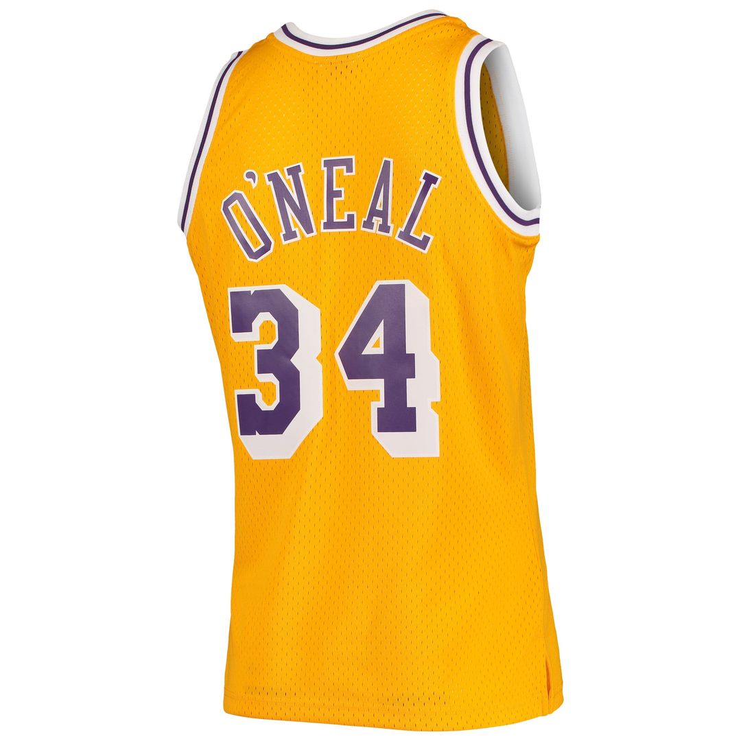 Shaquille O'Neal Los Angeles Lakers Mitchell & Ness Hardwood Classics Swingman Jersey - Purple | NBA Fan Gear