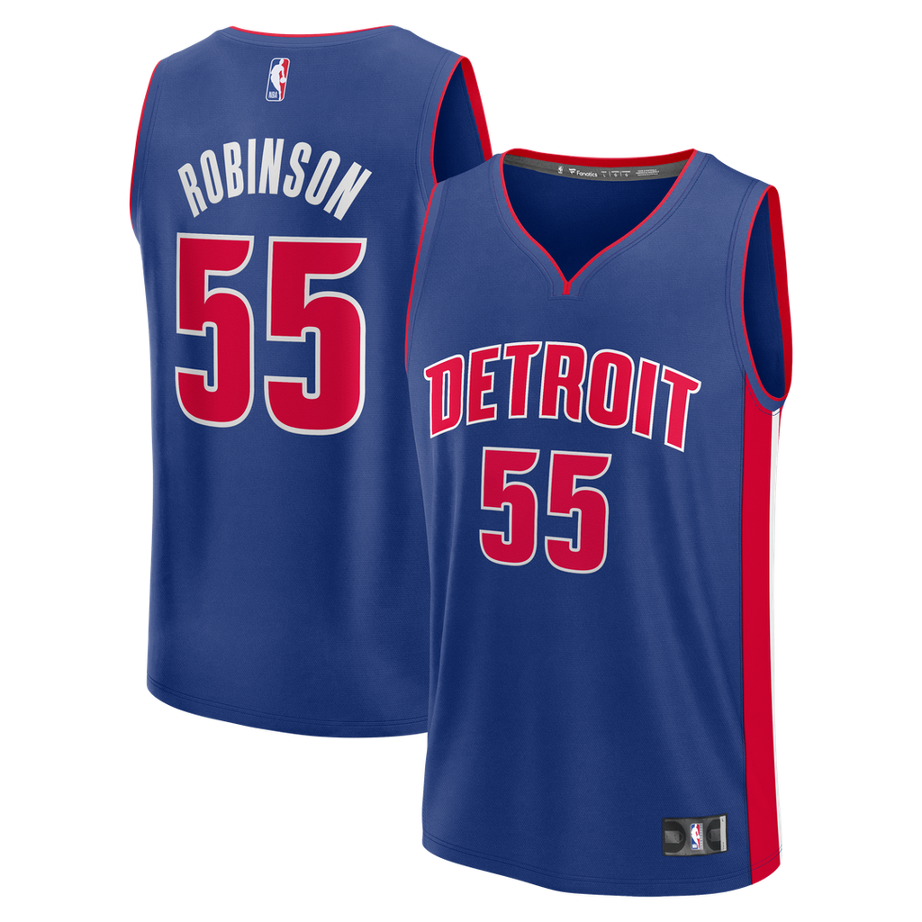 Duncan Robinson Detroit Pistons Fanatics Fast Break Jersey - Icon Edition - Blue | NBA Fan Gear