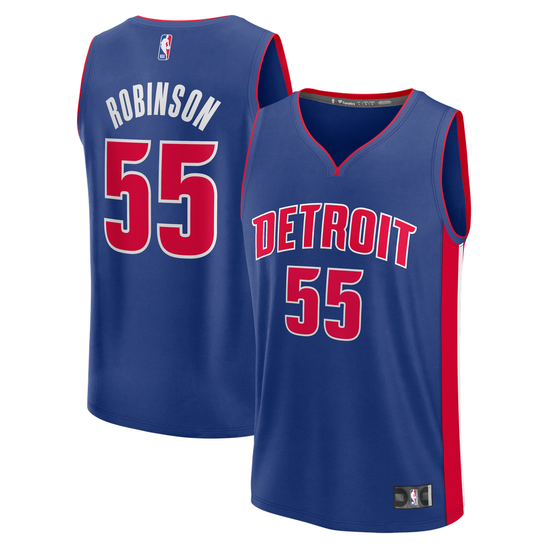 Duncan Robinson Detroit Pistons Fanatics Fast Break Jersey - Icon Edition - Blue | NBA Fan Gear