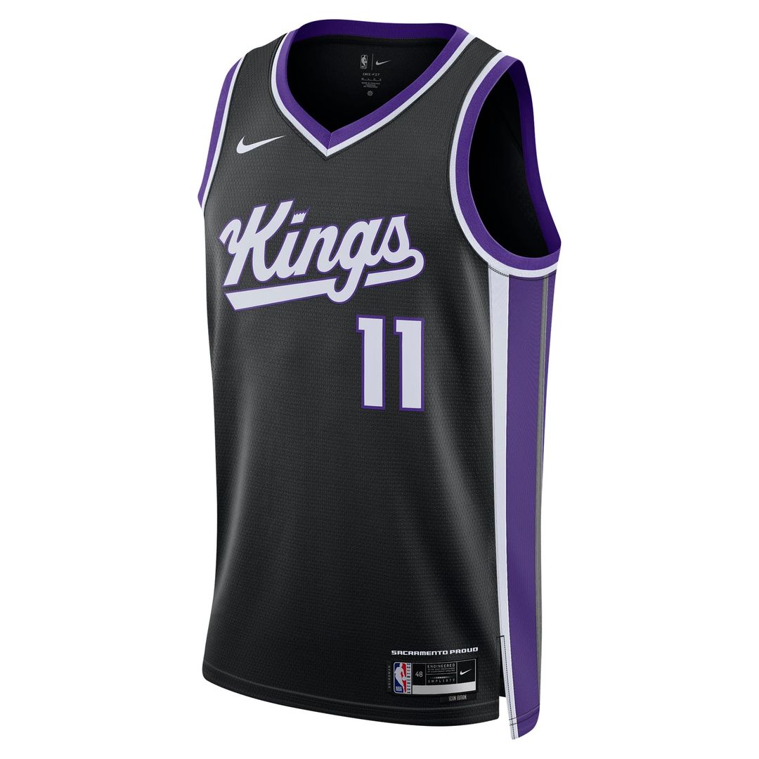 Domantas Sabonis Sacramento Kings Nike Unisex Swingman Player Jersey - Icon Edition - Black | NBA Fan Gear