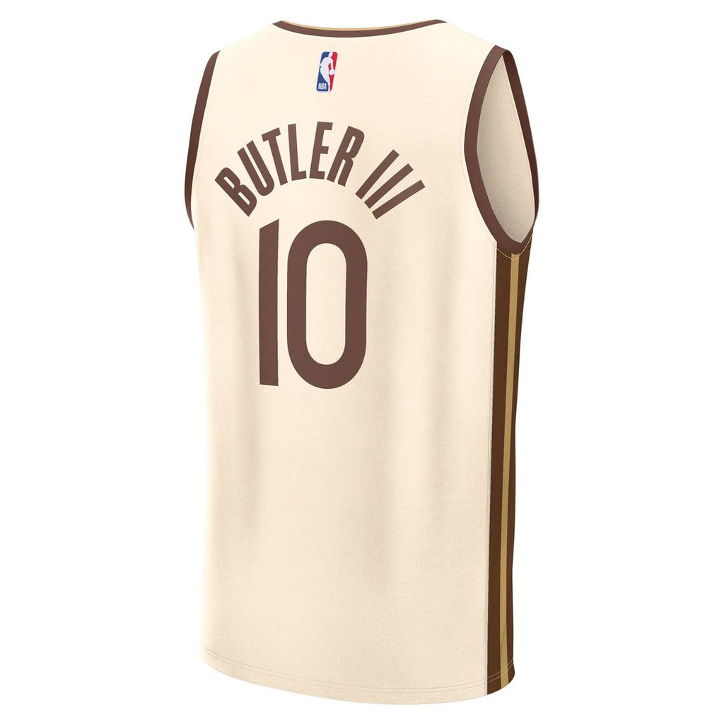 Jimmy Butler III Golden State Warriors Fanatics Youth 2025/ 26 City Edition Fast Break Jersey - Tan | NBA Fan Gear