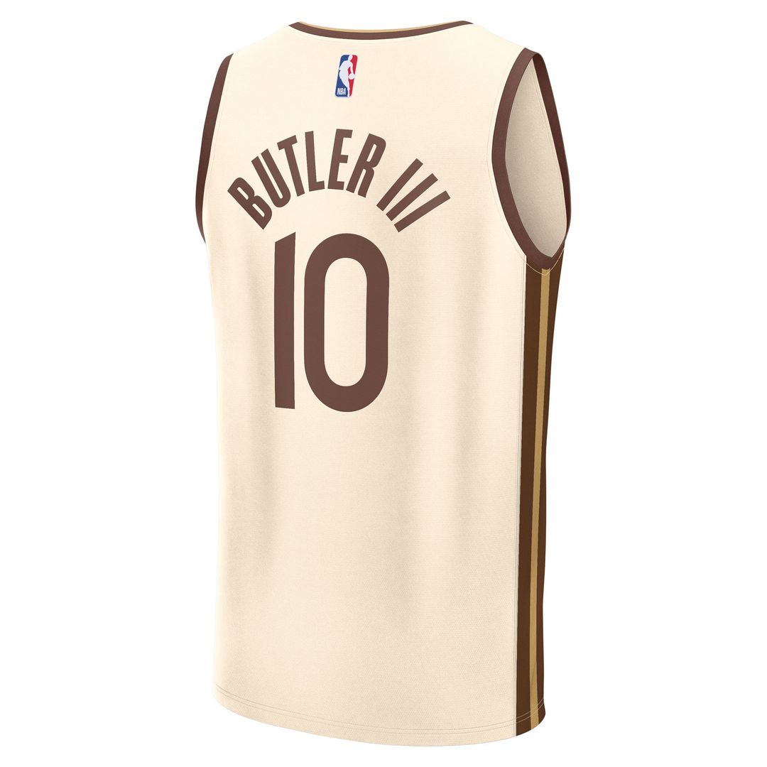 Jimmy Butler III Golden State Warriors Fanatics Youth 2025/ 26 City Edition Fast Break Jersey - Tan | NBA Fan Gear