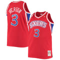 Allen Iverson Philadelphia 76ers Mitchell & Ness 1996/ 97 Big & Tall Hardwood Classics Swingman Jersey - Red | NBA Fan Gear